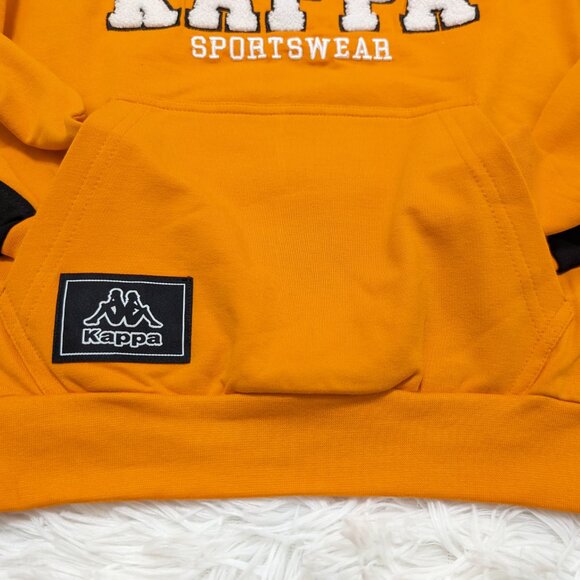 Kappa Unisex Crew Neck Orange with Black Pullover Loopknit 8Yrs Sweatshirt NWOT - Picture 4 of 8